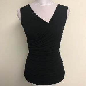 BAILEY 44 Sleeveless Knit Ruched Surplice Top XS